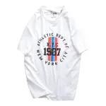 Nơi lấy sỉ áo Thun Nam Cổ Tròn Rurumen Màu Trắng In Chữ NYC 1987 (Có size 4x)