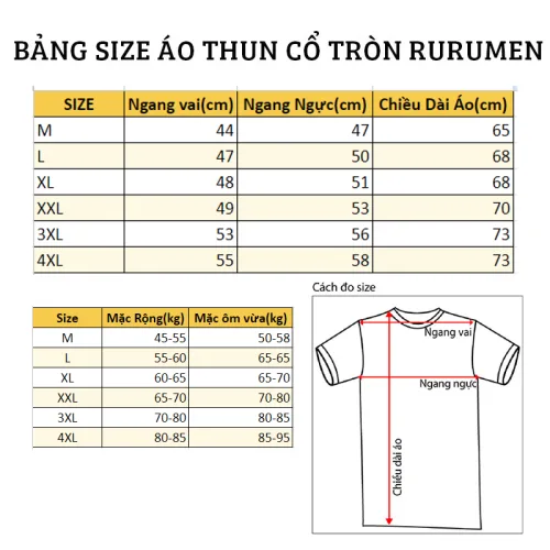 Áo thun Rurumen nam cổ tròn trắng, họa tiết gấu Teddy xanh, size 4X