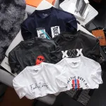 Áo thun nam Rurumen Big Size màu xám cổ tròn in chữ SK8 SKATE