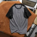 Áo Thun Nam Cổ Tròn Phối Màu Tay Áo Size 3X