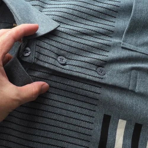 Chuyên sỉ áo Thun Nam Polo - Áo Thun Cổ Bẻ Nam Phối Sọc Có Túi Trước Ngực Sang Trọng Có Big Size