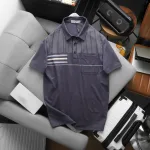Chuyên sỉ áo Thun Nam Polo - Áo Thun Cổ Bẻ Nam Phối Sọc Có Túi Trước Ngực Sang Trọng Có Big Size