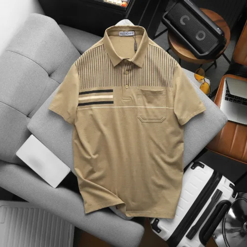 Chuyên sỉ áo Thun Nam Polo - Áo Thun Cổ Bẻ Nam Phối Sọc Có Túi Trước Ngực Sang Trọng Có Big Size