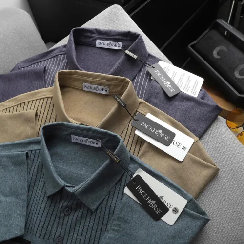 Chuyên sỉ áo Thun Nam Polo - Áo Thun Cổ Bẻ Nam Phối Sọc Có Túi Trước Ngực Sang Trọng Có Big Size