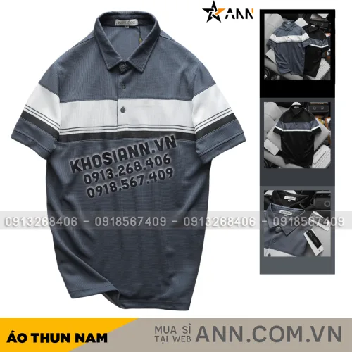 Nơi lấy sỉ áo Thun Nam Polo Cổ Bẻ Pack Horse Phối Sọc Ngang Đơn Giản