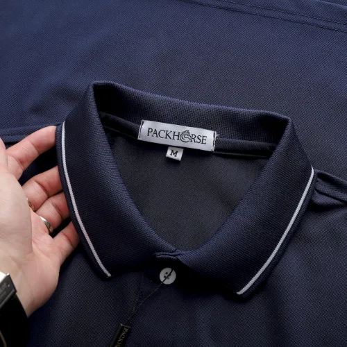 Nguồn hàng sỉ áo Thun Nam Polo Cổ Bẻ Phối Hoạ Tiết Sọc Ngang (Có size 3x)