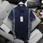 Nguồn hàng sỉ áo Thun Nam Polo Cổ Bẻ Phối Hoạ Tiết Sọc Ngang (Có size 3x)