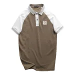 Áo thun polo nam phối màu với viền bo cổ bẻ, có size 3x