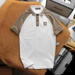 Áo thun polo nam phối màu với viền bo cổ bẻ, có size 3x