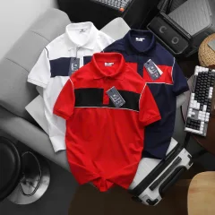 Chỗ sỉ áo Thun Nam Polo Cổ Bẻ SRB Phối Sọc Màu Trước Ngực (Có size 3x)