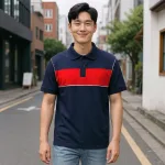 Chỗ sỉ áo Thun Nam Polo Cổ Bẻ SRB Phối Sọc Màu Trước Ngực (Có size 3x)