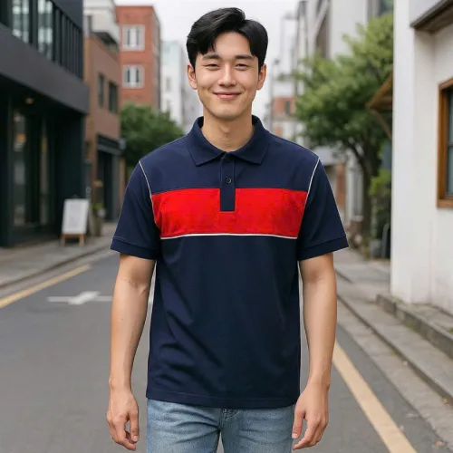 Chỗ sỉ áo Thun Nam Polo Cổ Bẻ SRB Phối Sọc Màu Trước Ngực (Có size 3x)