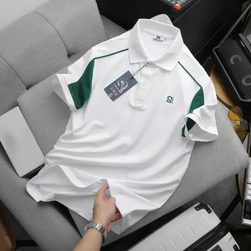 Shop sỉ áo Thun Nam Polo Cổ Bẻ Thêu Chữ SRB Tay Phối Viền Màu Basic (Có size 3x)