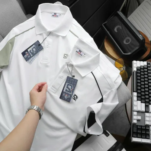 Shop sỉ áo Thun Nam Polo Cổ Bẻ Thêu Chữ SRB Tay Phối Viền Màu Basic (Có size 3x)
