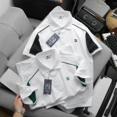 Shop sỉ áo Thun Nam Polo Cổ Bẻ Thêu Chữ SRB Tay Phối Viền Màu Basic (Có size 3x)