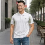 Shop sỉ áo Thun Nam Polo Cổ Bẻ Thêu Chữ SRB Tay Phối Viền Màu Basic (Có size 3x)