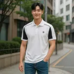 Shop sỉ áo Thun Nam Polo Cổ Bẻ Thêu Chữ SRB Tay Phối Viền Màu Basic (Có size 3x)