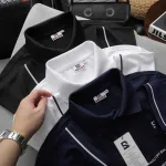 Áo Polo Nam SRB Cổ Bẻ Thêu Logo Sọc Chữ Size 3X