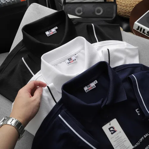 Áo Polo Nam SRB Cổ Bẻ Thêu Logo Sọc Chữ Size 3X