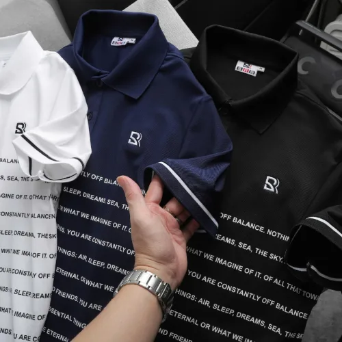 Áo Polo Nam SRB Cổ Bẻ Thêu Logo Sọc Chữ Size 3X