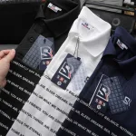 Áo Polo Nam SRB Cổ Bẻ Thêu Logo Sọc Chữ Size 3X