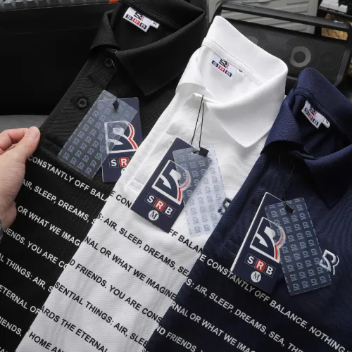 Áo Polo Nam SRB Cổ Bẻ Thêu Logo Sọc Chữ Size 3X