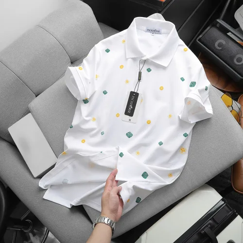 Áo thun polo dành cho nam in họa tiết Tết, có size 3X