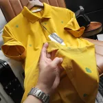 Áo thun polo dành cho nam in họa tiết Tết, có size 3X