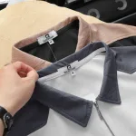 Áo thun polo Pack Horse dành cho nam, cổ bẻ có dây kéo