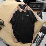 Áo thun polo Pack Horse dành cho nam, cổ bẻ có dây kéo