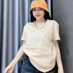 Shop sỉ áo Thun Nữ Cổ Tròn Size M (40-60kg) Nhiều Mẫu 1