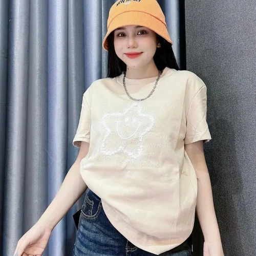 Shop sỉ áo Thun Nữ Cổ Tròn Size M (40-60kg) Nhiều Mẫu 1