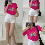 Shop sỉ áo Thun Nữ Cổ Tròn Size M (40-60kg) Nhiều Mẫu 1