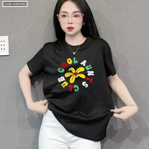 Nơi lấy sỉ áo Thun Nữ Cổ Tròn Size M (40-60kg) Nhiều Mẫu 3