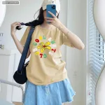Nơi lấy sỉ áo Thun Nữ Cổ Tròn Size M (40-60kg) Nhiều Mẫu 3