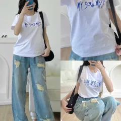 Nơi lấy sỉ áo Thun Nữ Cổ Tròn Size M (40-60kg) Nhiều Mẫu 3