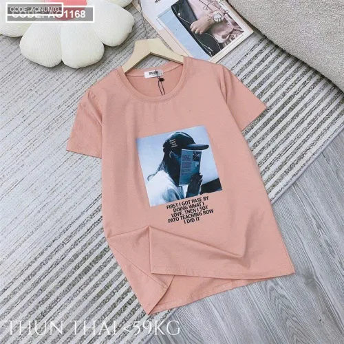 Nơi lấy sỉ áo Thun Nữ Cổ Tròn Size M (40-60kg) Nhiều Mẫu 3