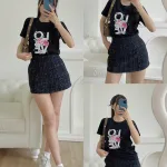 Áo thun cổ tròn nữ nhiều mẫu 4, size M cho người 40-60kg