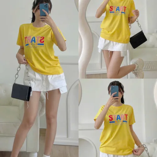 Áo thun cổ tròn nữ nhiều mẫu 4, size M cho người 40-60kg