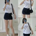 Áo thun cổ tròn nữ nhiều mẫu 4, size M cho người 40-60kg