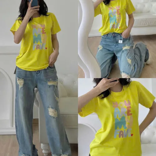 Áo thun cổ tròn nữ nhiều mẫu 6, size M cho cân nặng 40-60kg