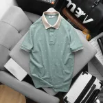 Nguồn hàng sỉ áo Thun Polo Nam - Áo Thun Nam Cổ Bẻ In Họa Tiết Nhí Và Viền Áo Big Size