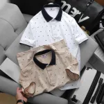 Nguồn hàng sỉ áo Thun Polo Nam - Áo Thun Nam Cổ Bẻ In Họa Tiết Nhí Và Viền Áo Big Size