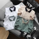 Nguồn hàng sỉ áo Thun Polo Nam - Áo Thun Nam Cổ Bẻ In Họa Tiết Nhí Và Viền Áo Big Size
