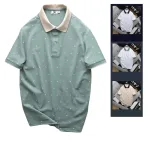 Nguồn hàng sỉ áo Thun Polo Nam - Áo Thun Nam Cổ Bẻ In Họa Tiết Nhí Và Viền Áo Big Size