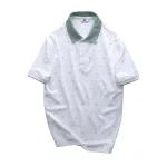 Nguồn hàng sỉ áo Thun Polo Nam - Áo Thun Nam Cổ Bẻ In Họa Tiết Nhí Và Viền Áo Big Size