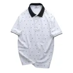 Nguồn hàng sỉ áo Thun Polo Nam - Áo Thun Nam Cổ Bẻ In Họa Tiết Nhí Và Viền Áo Big Size