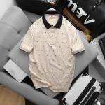 Nguồn hàng sỉ áo Thun Polo Nam - Áo Thun Nam Cổ Bẻ In Họa Tiết Nhí Và Viền Áo Big Size
