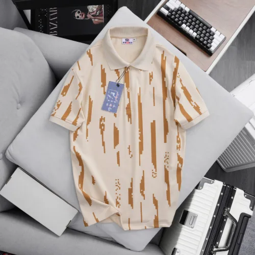 Áo thun polo nam in họa tiết sọc bền đẹp, cổ bẻ, có size lớn