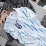 Áo thun polo nam in họa tiết sọc bền đẹp, cổ bẻ, có size lớn